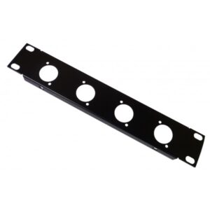 1U 10.5 inch Half-Rack 4 XLR Hole Panel