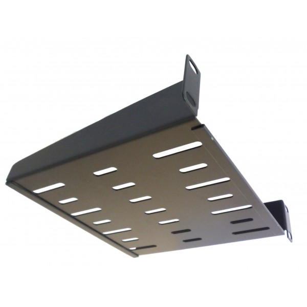 1U 10.5 inch Half-Rack Vented Rack Shelf 185mm deep - Image 3