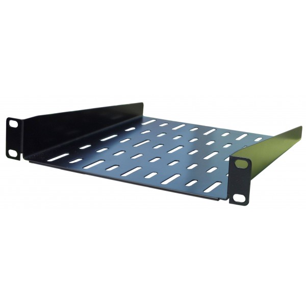 1U 10.5 Inch Half-Rack Vented Shelf 280mm Deep | Metal Rack Tray