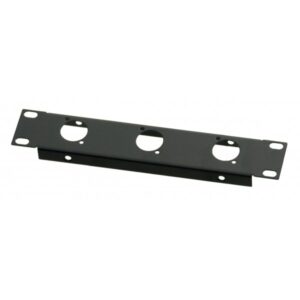 1U 9.5 inch Half-Rack 3 XLR Hole Panel