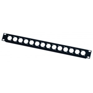 1U 14 XLR 'D' front panel