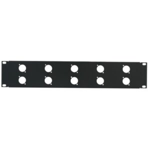 2U 10 XLR D rack panel