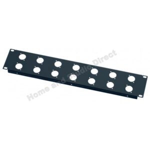 2U 14 XLR 'D' front folded panel