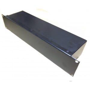 2U 19 inch Back Box 120mm Deep with 12 xlr D type rear cutouts chassis