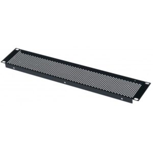 2U 19 inch  Vented  Perforated blanking  panel.