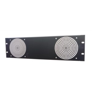 3U Fan Rack Panel, For 2 Fans.