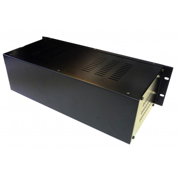 4U 19 inch 200mm rack mount enclosure chassis case with vented top and sides - Image 2
